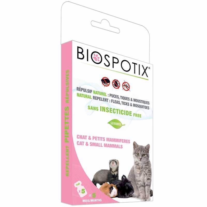 Biospotix Loppe+flåt Spot-On Pipetter Til Katte