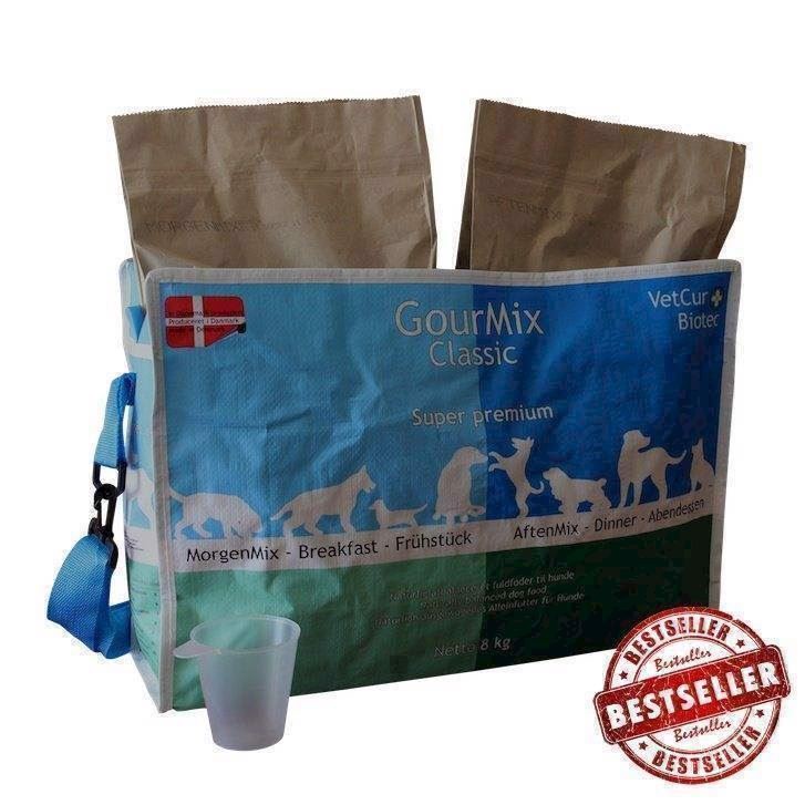 Gourmix Classic I Taske - Dansk Kornfrit Hundefoder, 8 Kg