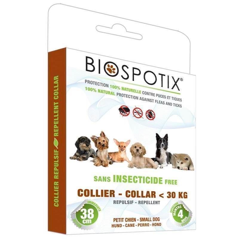 snack praktiserende læge værksted Biospotix loppehalsbånd til hunde mod lopper, flåter, tæger og myg