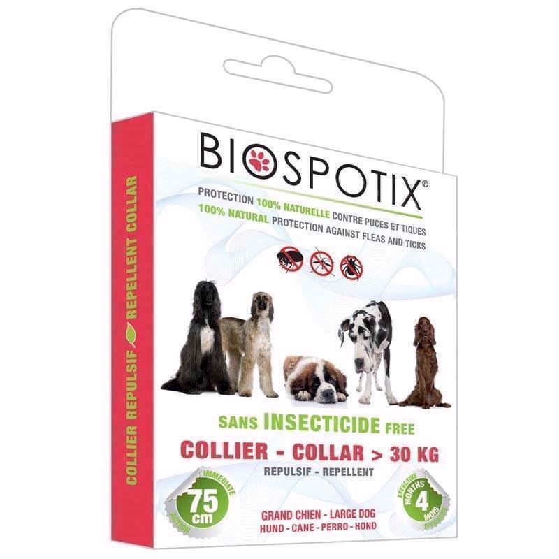 Billede af Biospotix loppehalsbånd til hund, Large