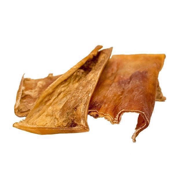 Tørret oksehovedhud, et godt langtidstyggeben til hunden