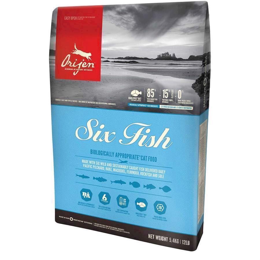 Orijen Six Fish Cat, 340 Gr