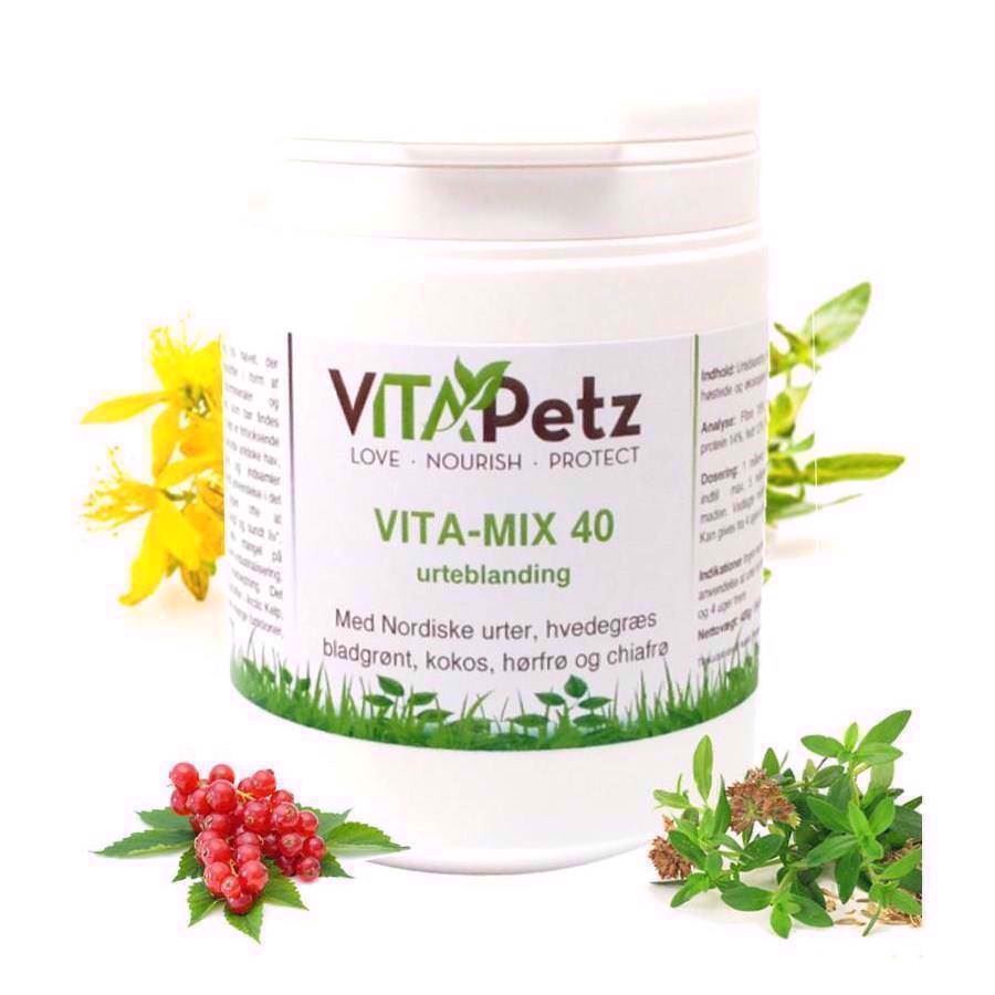 Billede af VitaPetz Vita-Mix 40, all-round urteblanding, 400 gr. hos MyPets.dk