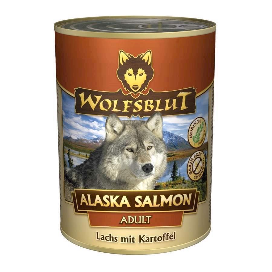 Wolfsblut Alaska Salmon Adult Dåsemad, 395 Gr.