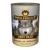 WolfsBlut Grey Peak Adult dåsemad, 395g - KORT DATO