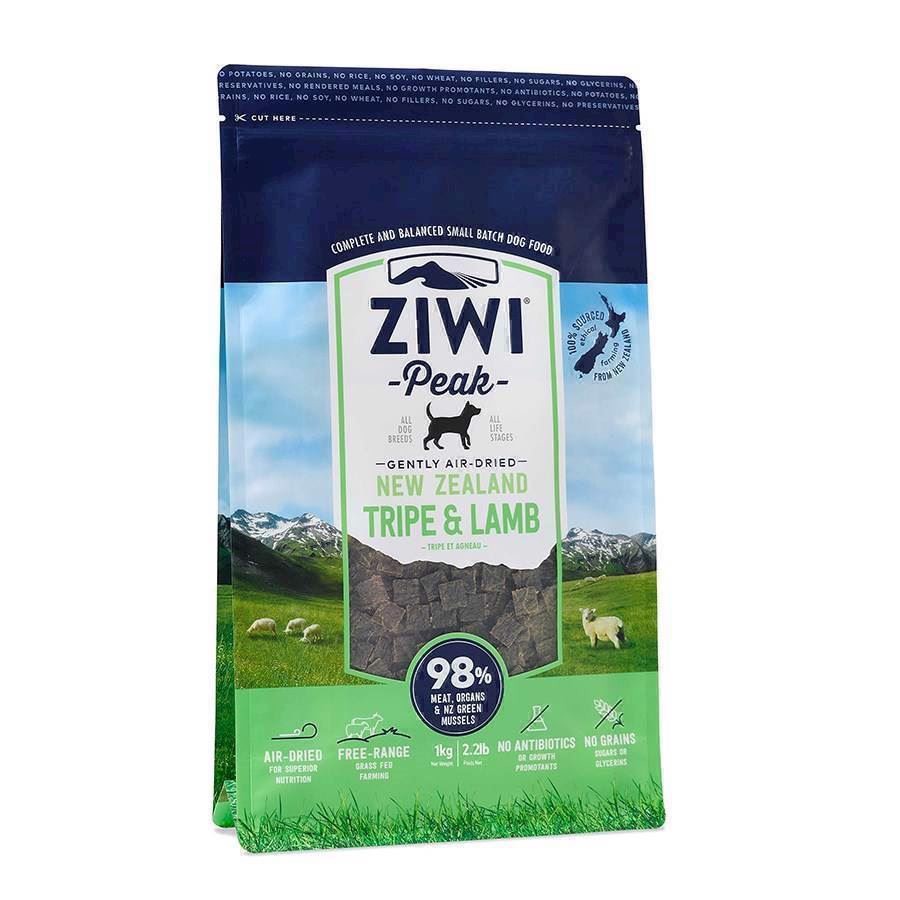 ZiwiPeak Dog Tripe and Lamb tørret kød, 1 kg