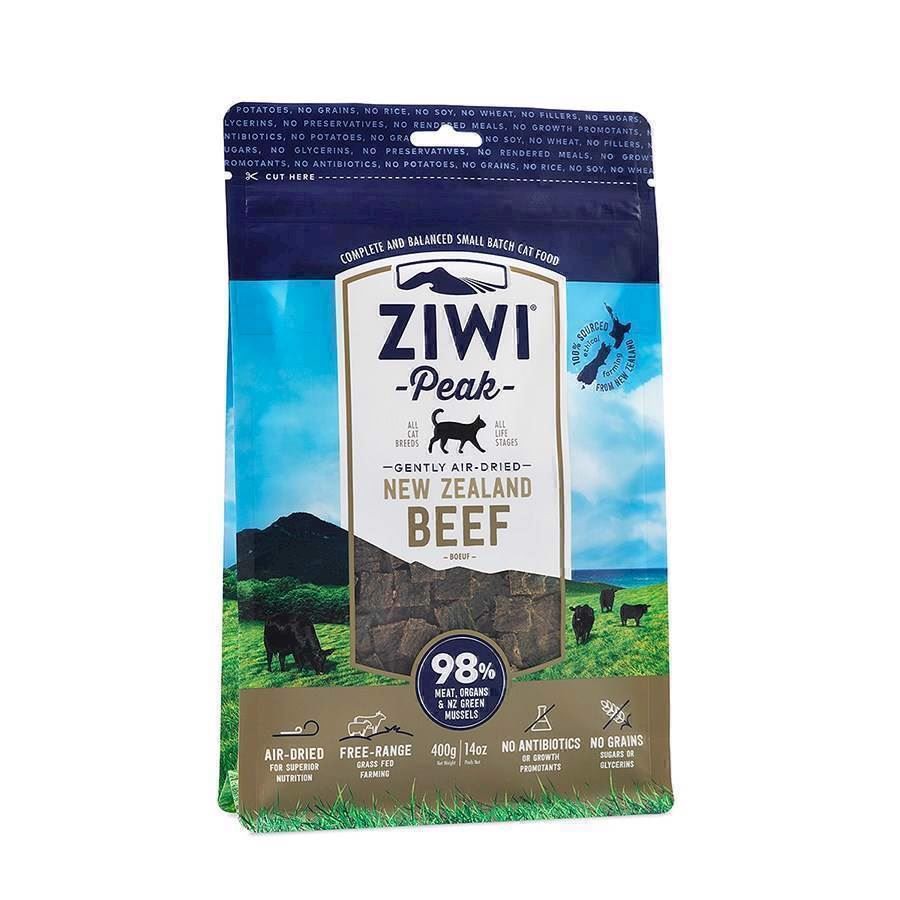 ZiwiPeak Cat lufttørret kød, Beef, 400g