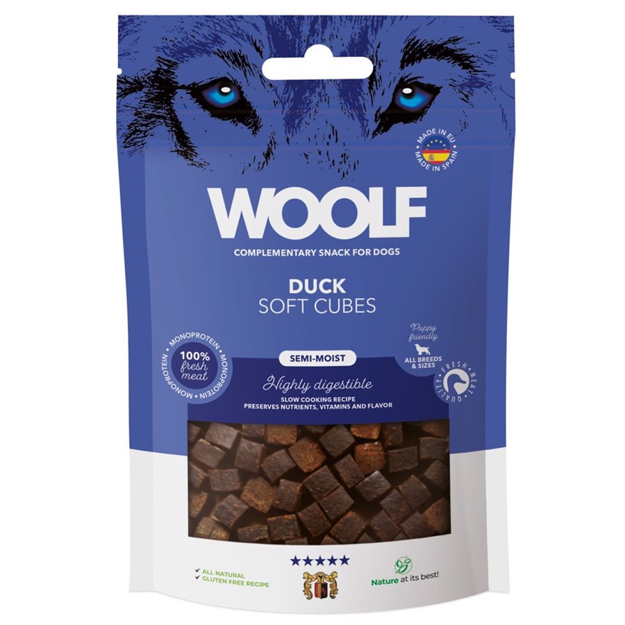 Billede af Woolf Soft Cubes Duck, 100g