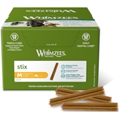 Whimzees Stix Dental Treat Medium, kasse med 100 stk