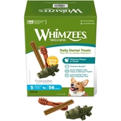 Whimzees Dental Treats Mix Box, Small, 56 stk
