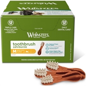 Whimzees Toothbrush Dental Treat Medium, kasse med 75 stk