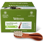 Whimzees Toothbrush Dental Treat XL, kasse med 18 stk