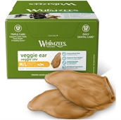Whimzees Veggie Ear Medium/Large - kasse med 18 stk