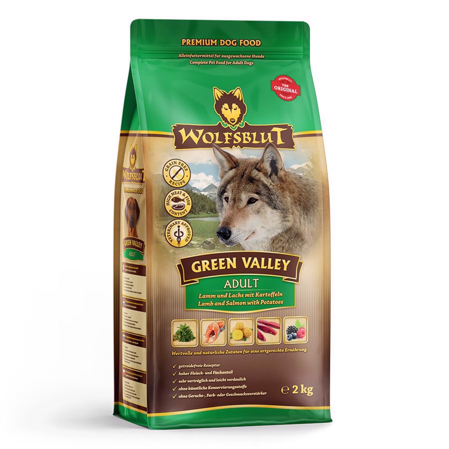 Billede af Wolfsblut Green Valley Adult med lam & fisk, 2 kg hos MyPets.dk