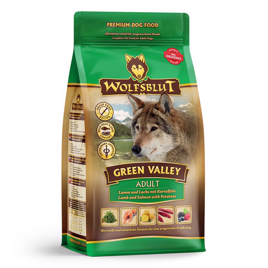 Billede af Wolfsblut Green Valley Adult med lam & fisk, 500g