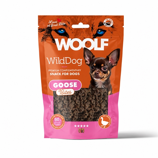 Woolf WildDog Soft Goose Bites, 100g