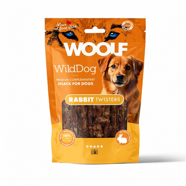 Woolf WildDog Rabbit Twister, 100g