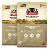 Acana Free-Run Duck, Singles, 2 x 11.4 kg storkøb rabat