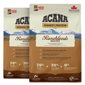 Acana Ranchlands Recipe, 2 x 11.4 kg storkøb rabat