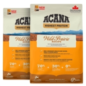 Acana Wild Prairie Recipe, 2 x 11.4 kg storkøb rabat