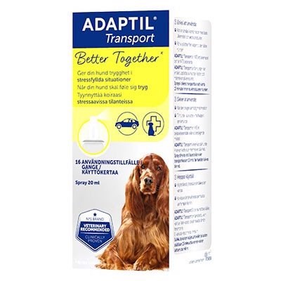 Billede af Adaptil transport Spray så hunde kan få ro og slappe af, 20 ml