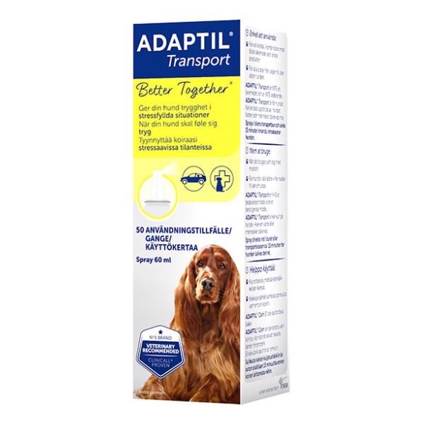 Billede af Adaptil transport Spray så hunde kan få ro og slappe af, 60 ml hos MyPets.dk