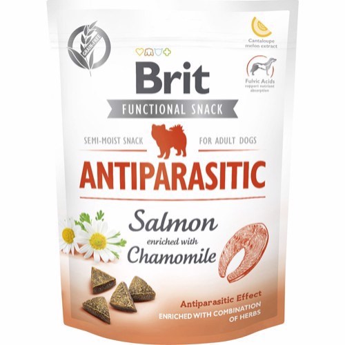 Billede af Brit Functional Snack - Antiparasitic With Salmon, 10 x 150g