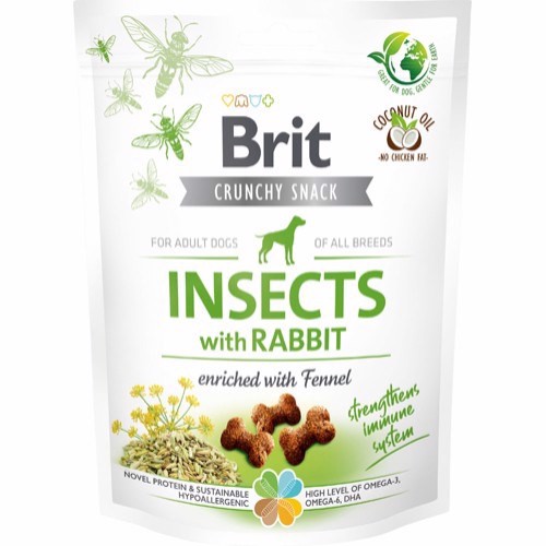 Brit Crunchy Cracker - Insects With Rabbit, 6 x 200g