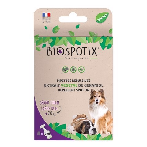 Billede af Biospotix ugiftigt loppe & flåt pipetter til hunde over 20 kg hos MyPets.dk