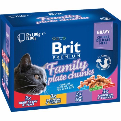 Billede af BRIT Cat premium Pouches 12 x 100g hos MyPets.dk