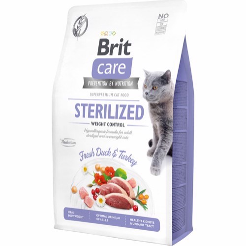 Se Brit Care Cat Sterilized Weight Control, 2 kg hos MyPets.dk