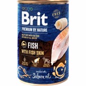 Brit Premium By Nature dåsemad Fish w/fishskin, 400g