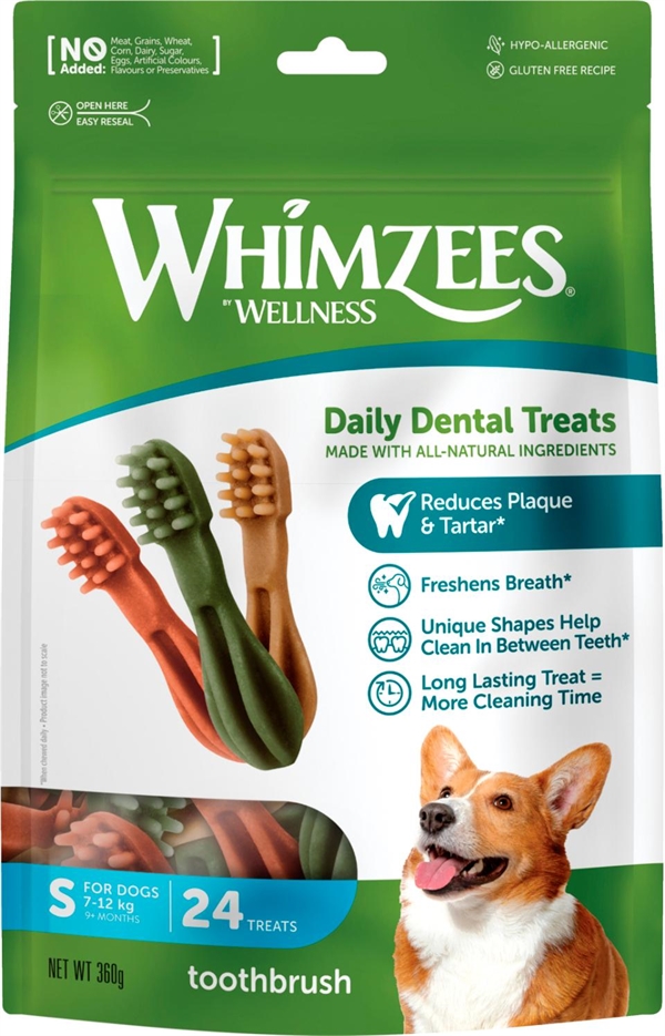Whimzees Toothbrush Star S, 24 stk, 360g