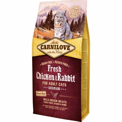 Carnilove Cat Adult Chicken & Rabbit, 6 kg