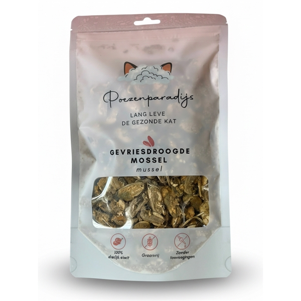 Cat Paradise 100% Frysetørret Musling til katte og hunde