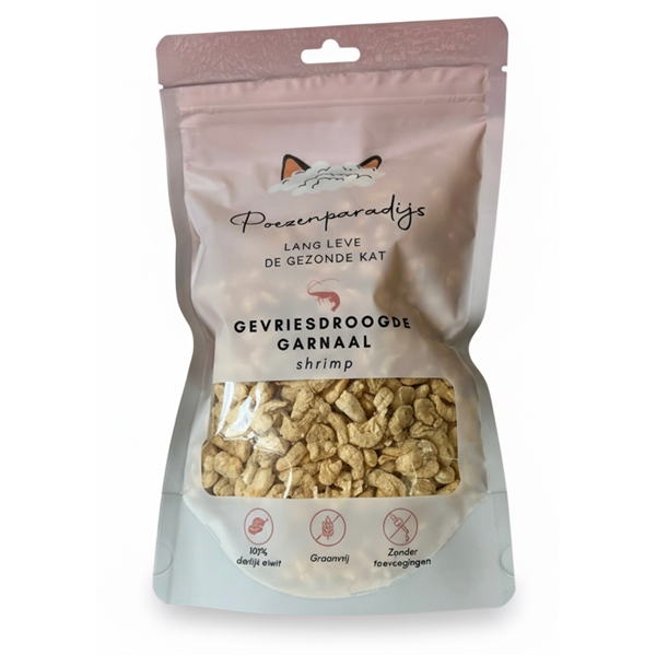 Cat Paradise 100% Frysetørret Rejer til katte og hunde