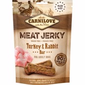 Carnilove Meat Jerky, Kalkun og Kanin Bar, 100g