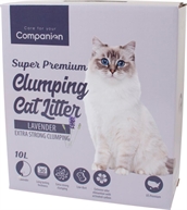 Companion Super Premium kattegrus - Med lavendelduft, 10 liter