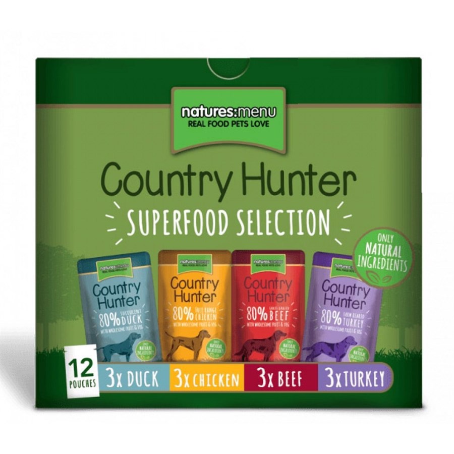 Natures Menu Country Hunter Superfood Mix, 12 X 150g