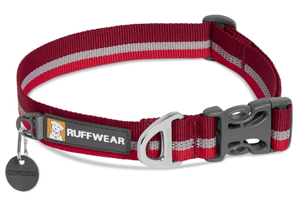Ruffwear Crag Collar refleks halsbånd, Red, 28-36 cm