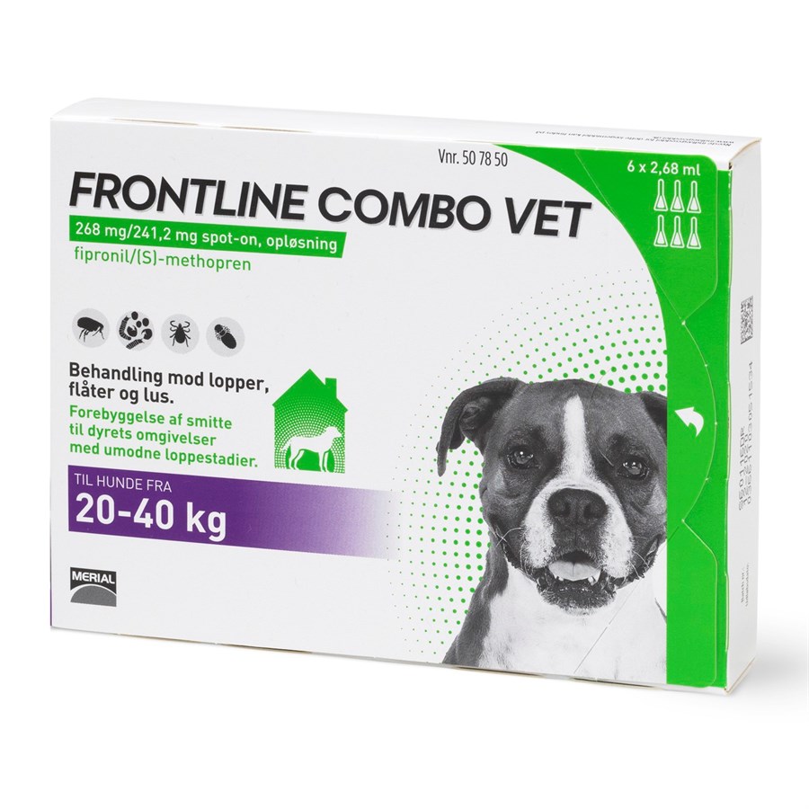 Urskive lineal sfære Frontline loppemiddel til hunde 20-40 kg - BONUSPAKKE - SPAR 50%