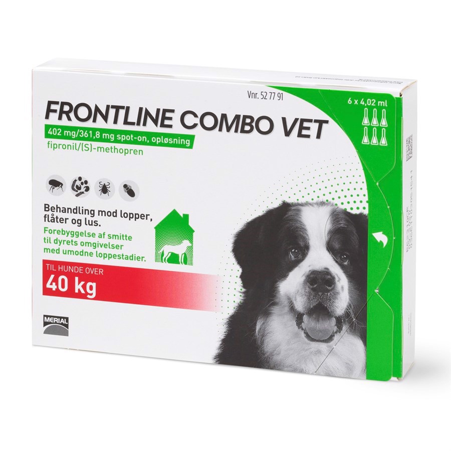 Frontline Combo Til Hunde Over 40 Kg - Bonuspakke 6 Stk