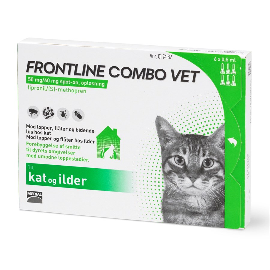 Monumental input tage medicin Frontline Combo loppemiddel til voksne katte, 6 stk