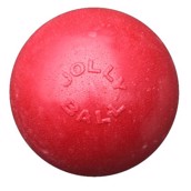 Jolly Ball Bounce-N-Play solid punkterfri hundehold, 15 cm, rød