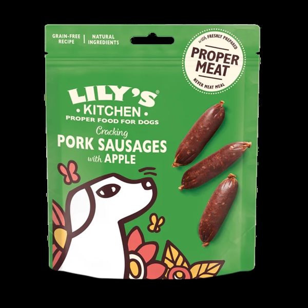 Lilys Kitchen Sausages Pork & Apple, 70g
