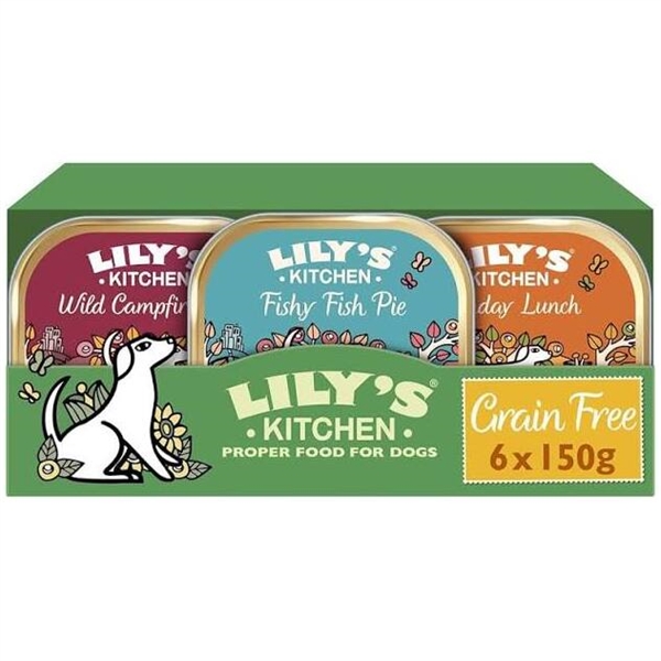 Lilys Kitchen Grain Free Dinner Trays Multipack, 6 x 150g