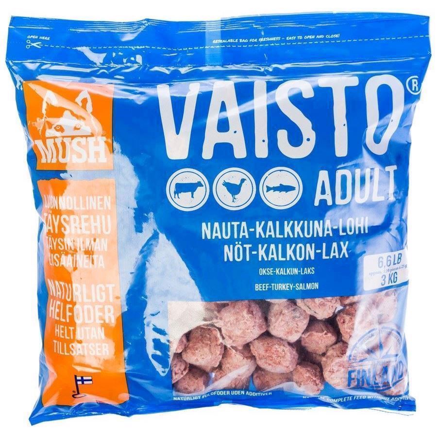 MUSH Vaisto Okse, Kalkun og Laks, 3 kg