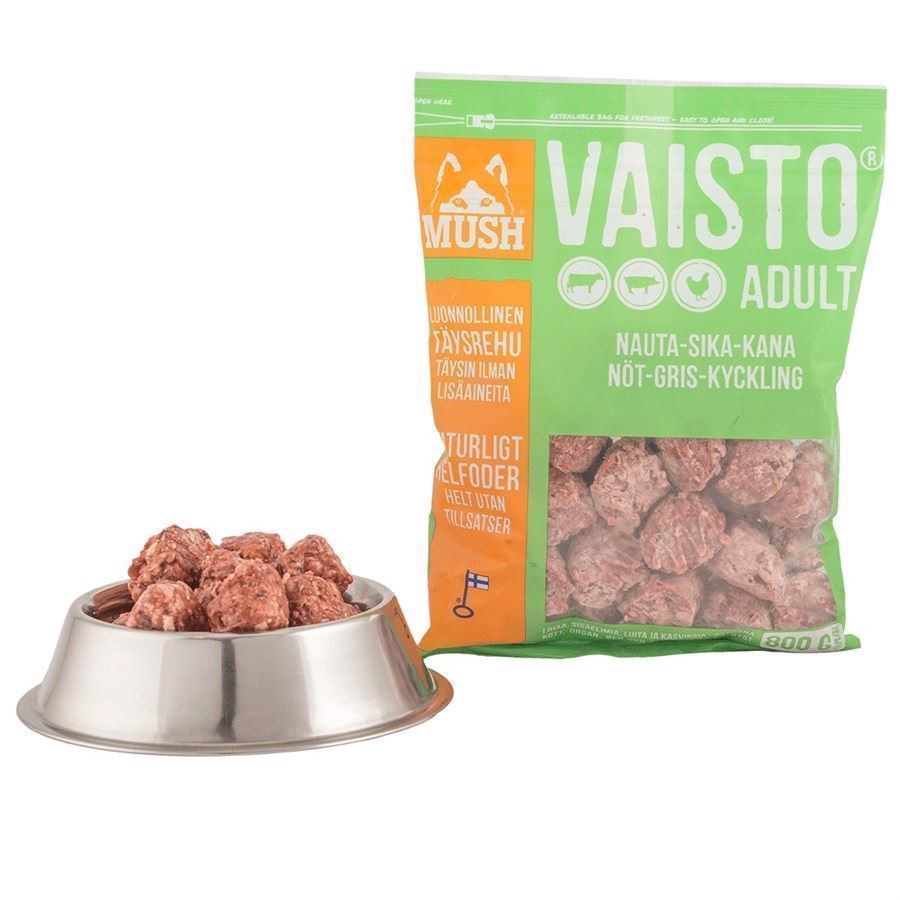 MUSH Vaisto Okse, Gris og kylling, 800g