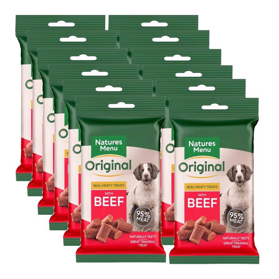 Billede af Natures Menu Barf Bites Beef, 12 poser