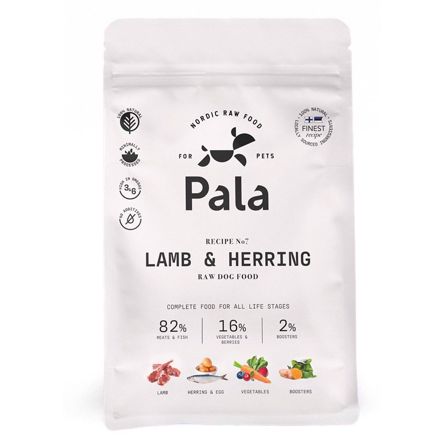 Billede af Pala Raw Dog Food Lamb & Herring, 1 kg hos MyPets.dk
